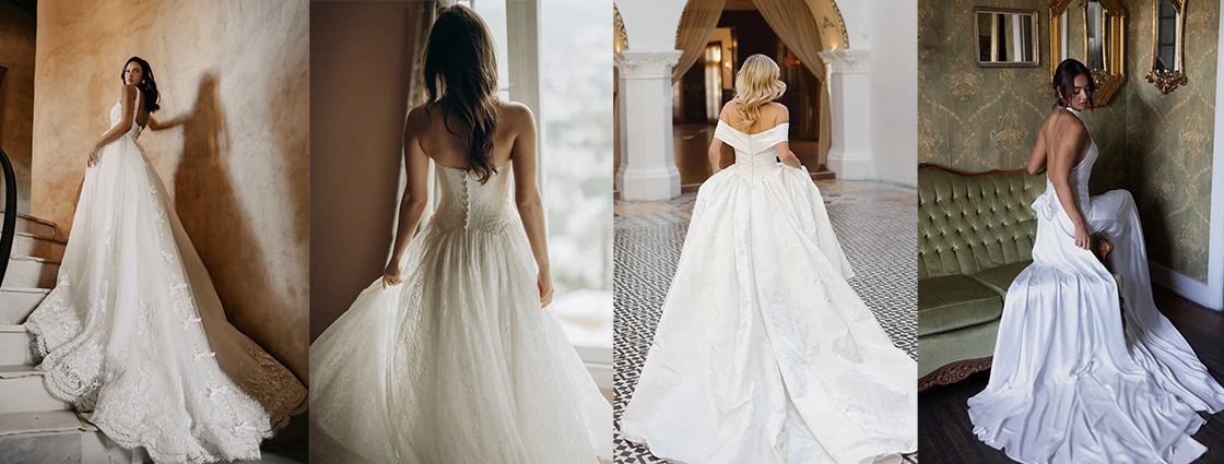 A Bride's Guide to Wedding Dress Trains