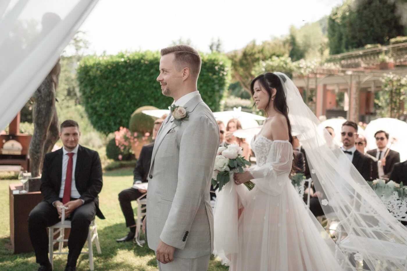 True bride Ngoc and her husband