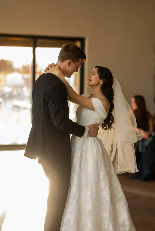 True bride Genesis dancing with her husband
